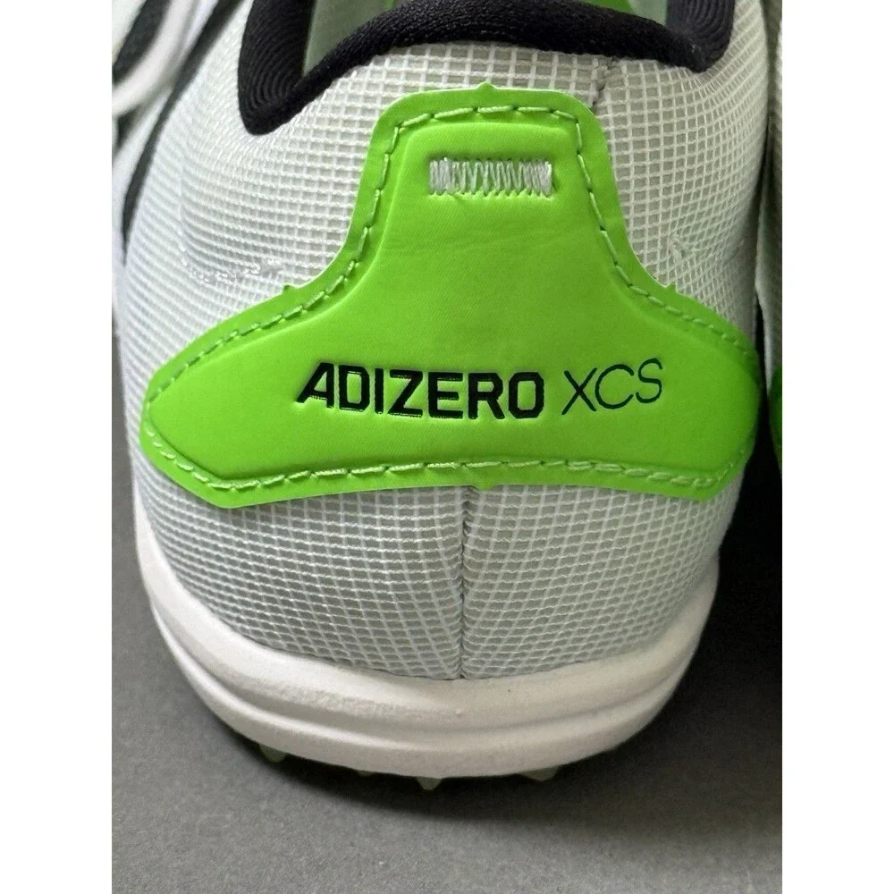 Adidas Unisex Adizero XCS Track and Field Shoes White Black Green M7/W9